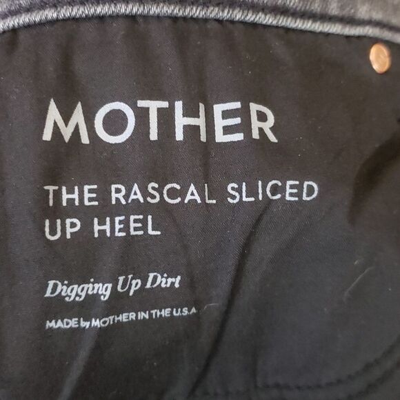 MOTHER Denim Gray Chic Feminine Edgy Streetwear Grunge High Waist Jeans Size 30 - Picture 8 of 13